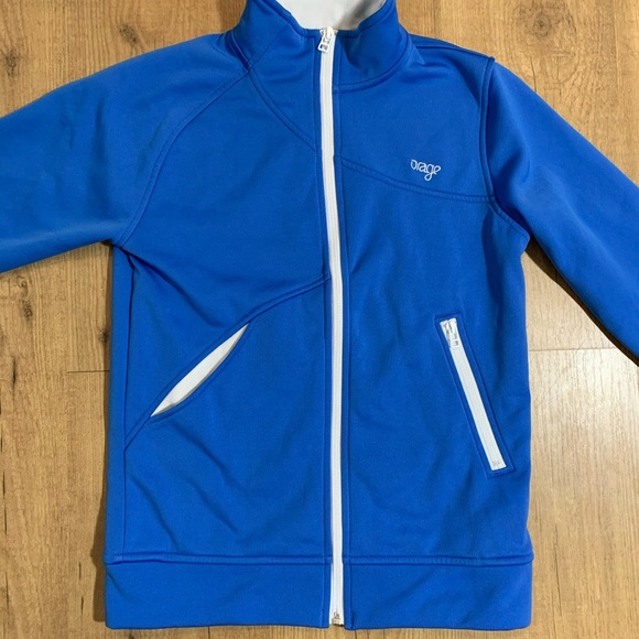 Orage Full Zip Tech Fleece Jacket Youth XL Blue - Picture 5 of 6